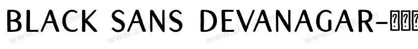 Black Sans Devanagar字体转换